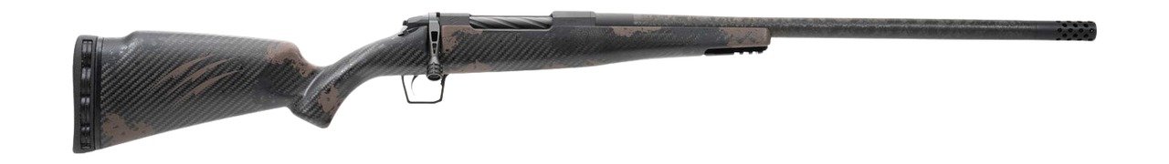 Fierce Firearms RGESC25CM18BTS Carbon Rogue 25 Creedmoor 3+1 18" Carbon Fiber Match Grade Threaded Barrel, Black Cerakote Stainless Steel Drilled & Tapped Receiver, Trophy Camo LR Negative Comb Carbon
