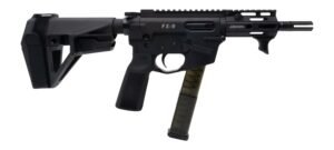 Freedom Ordance FX9P4E-BLK FX9P Elite 9mm Luger 4" Black Nitride Threaded Barrel, Black Anodized Aluminum Receiver w/Picatinny Rail, M-LOK Handguard, Black Polymer SB Tactical SBA5 Brace, Black Polyme