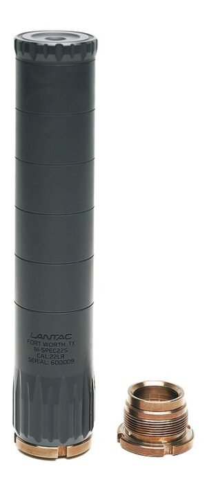 Lantac Usa 01-SUP-MSPEC22S M-Spec 22LR Black Aluminum 1/2"x28