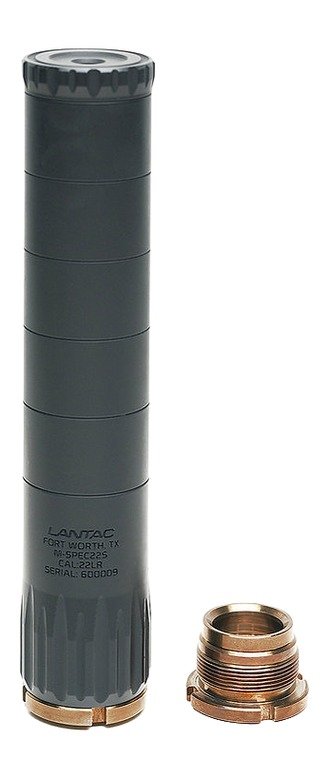 Lantac Usa 01-SUP-MSPEC22S M-Spec 22LR Black Aluminum 1/2"x28