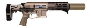Maxim Defense MXM49700 PDX SD 5.56 NATO 20+1 5.50" Arid Brown Integrated Suppressor Barrel, Arid Brown Aluminum Receiver w/Picatinny Rail, M-Slot Handguard,Arid Brown Polymer Maxim CQB Brace, Polymer