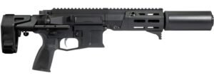 Maxim Defense MXM47847 PDX SD 300 Blackout 20+1 5.50" Black Integrated Suppressor Barrel, Black DLC Aluminum Receiver w/Picatinny Rail, M-Slot Handguard, Black Polymer Maxim CQB Brace, Polymer Grip
