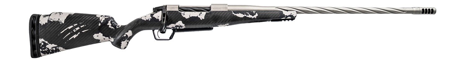 Fierce Firearms ROGSSX65PRC22TP Twisted Rogue XP 6.5 PRC 3+1 22" Tungsten Cerakote Spiral Fluted Threaded Stainless Steel Barrel, Drilled & Tapped Receiver, BiPod Rail Forend, Phantom Camo LR Negative