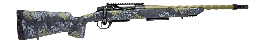 Horizon Firearms HRF-VE2-65PR-22R Venatic 2 6.5 PRC 22" Sage Green Spiral Fluted Threaded Barrel, Black DLC Receiver w/Picatinny Rail, Arca Rail Forend, Artic Moss Iota EKO X Carbon Fiber Stock