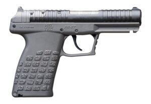 Kel-Tec PR57TNG PR-5.7 Compact Frame 5.7x28mm 20+1 4" Stainless Steel Rotary Barrel, Black Optic Ready/Serrated Slide, Tungsten Gray Frame & Textured Grip