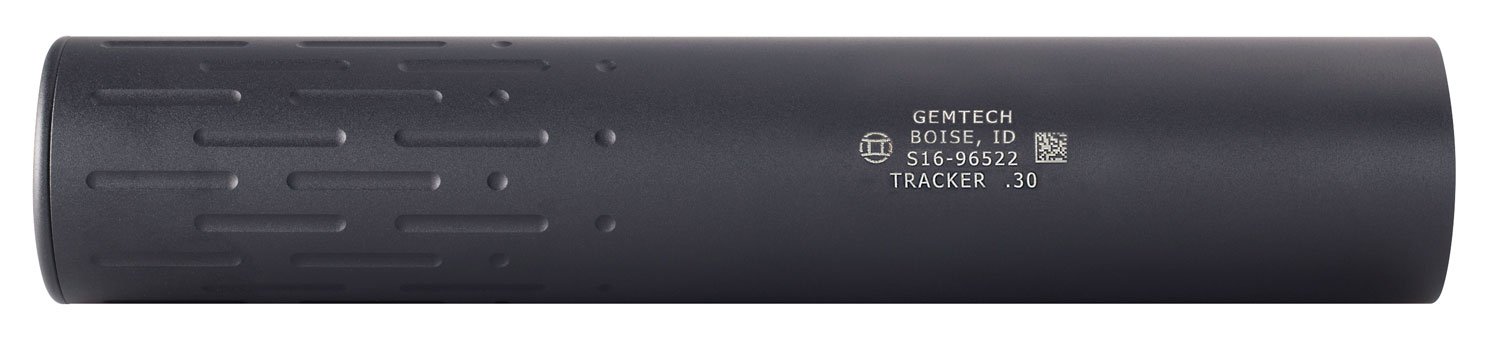 Gemtech 12116 Tracker 30 Cal 1.6" Black Hardcoat Anodized Aluminum 5/8"-24 tpi