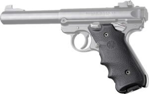 Hogue Grips Ruger Mkiv Rubber - Grip W/ Finger Grooves Black