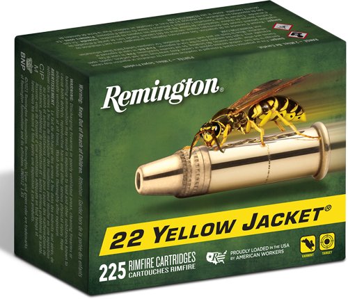 Remington Yellow Jacket 22LR - 33GR TC Lead-HP 225RD 10BX/CS