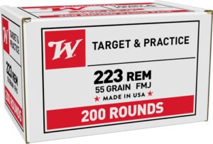 Winchester USA 223 REM 55GR - FMJ 800RD Case Lot