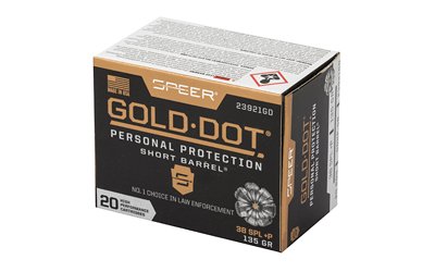 SPR Gold Dot 38S+P 135G HP SB 20/200 - Image 3