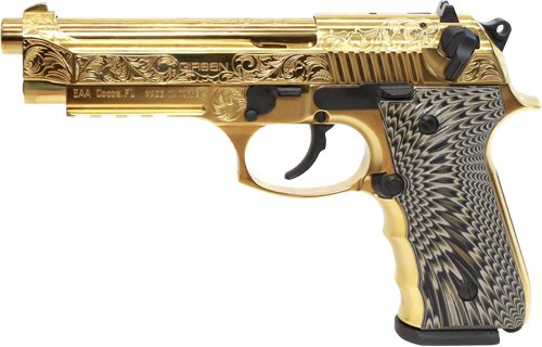 Girsan Regard MC Deluxe 9mm - Adj Sight 18RD Gold Engraved - Image 2