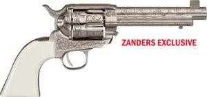 Cimarron Bat Masterson 357MAG - PW FS 5.5" Engraved Nickel