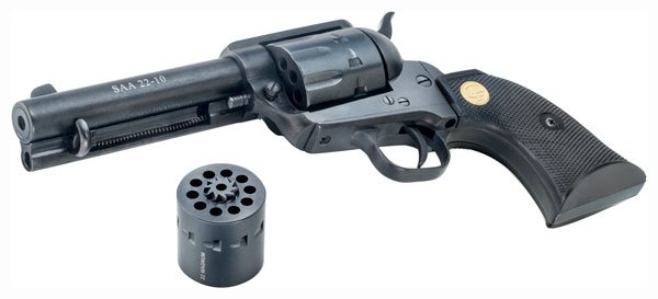 Chiappa SAA22-10 22LR/22WMR - Combo 4.75" FS 10RD BLK Matte