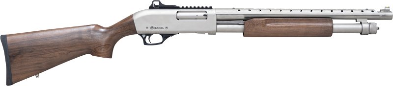 Citadel Mariner 12GA 3" 18.5" - 5RD Adj Sight Wood & Nickel
