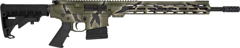 Glfa AR10 Rifle 308 WIN 18" - Nit 10RD Pursuit Green Camo