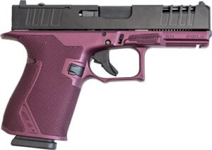 Glfa 19 Striker 9mm 4" 15 Shot - Black Slide Black Cherry Frame