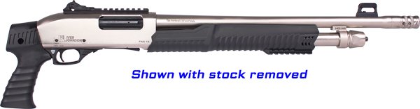 Iver Johnson Pump 12GA 3" 18" - Nickel QD Pistol Grip Stock - Image 2