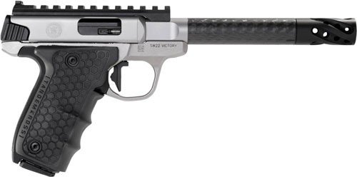 S&W SW22 Victory PF Center - 22LR 6" Carbon Fiber Threded - Image 2