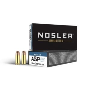 Nosler ASP Handgun Ammunition 9mm Luger 115 gr JHP 1170 fps 50/ct