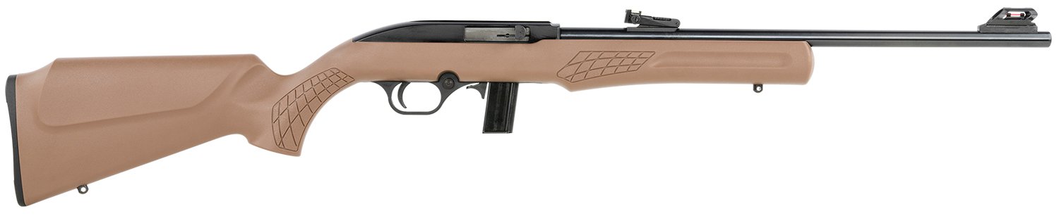Rossi RS22L1811B RS22 Full Size 22 LR 10+1 18" Matte Black Matte Black Steel Receiver Brown Monte Carlo Stock Right Hand