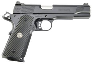 Wilson Combat CQBEFS9 CQB Elite 9mm Luger 10+1 5" Match Grade Barrel, Black Serrated Carbon Steel Slide, Black Armor-Tuff Carbon Steel Frame w/Beavertail, Black G10 Grip