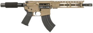 Diamondback DB1915O061 DB15 7.62x39mm 28+1 10", FDE, Carbon Lower, 9" M-LOK Handguard, Black Padded Buffer Tube/Magpul Grip