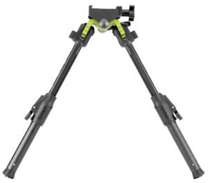 Mdt Sporting Goods Inc 105560GRN GRND-POD Green/Black 4.50"-9" Carbon Fiber/Aluminum, Adj. Throw Lever, 4 Leg Postitions, Fits Picatinny Rail