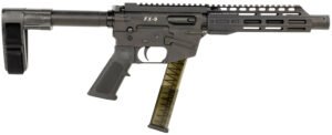 FREEDOM ORDNANCE FX9P8SBM FX-9 9mm Luger 31+1 8" Black Nitride Steel Barrel, M-LOK Handguards, Black Anodized Aluminum Picatinny Rail Receiver, Black SB Mini Brace, AR15 Grip