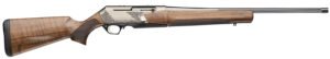Browning 039009211 BAR MK4 Medallion 243 Win 4+1 22" Polished Blued Fluted Barrel, Satin Nickel Engraved Aluminum Alloy Drilled & Tapped Receiver, Grade III Turkish Walnut Adj Shim Stock