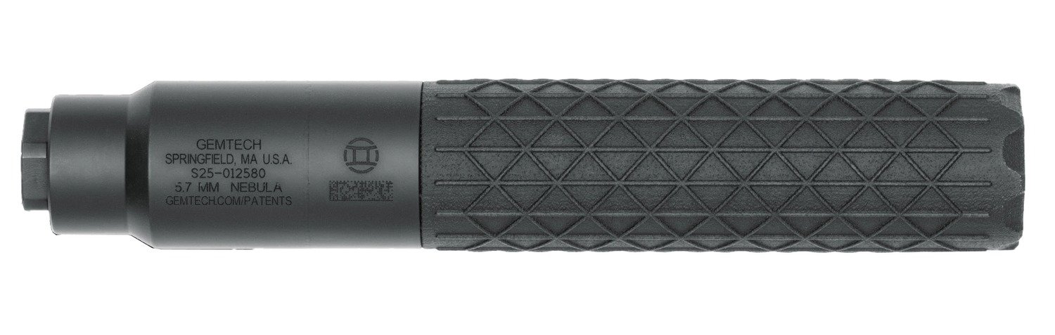Gemtech 14166 Nebula 5.7x28mm 1.20" Black 17-4PH Stainless Steel/6AL4V Titanium 1/2"x28