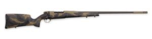 Weatherby MAX01N338WR6B Mark V Apex 338 WBY RPM 4+1 24" Graphite Black & Tan Cerakote Fluted Threaded Barrel, Tan Cerakote Steel Drilled & Tapped Receiver, Carbon Fiber w/Brown & Tan Sponge Accents Fi