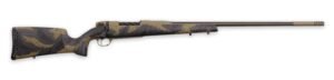 Weatherby MAX01N338LR8B Mark V Apex .338 Lapua Magnum 26" 7mm PRC 26" Graphite Black & Tan Cerakote Fluted Threaded Barrel, Tan Cerakote Steel Drilled & Tapped Receiver, Carbon Fiber w/Brown & Tan Spo
