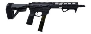 Freedom Ordance FX9P10E-BLK FX9P Elite 9mm Luger 10" Black Nitride Threaded Barrel, Black Anodized Aluminum Receiver w/Picatinny Rail, M-LOK Handguard, Black Polymer SB Tactical SBA5 Brace, Black Poly