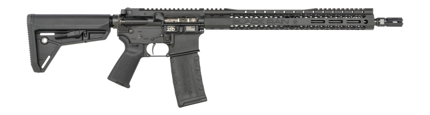 Black Rain Ordnance SSP300BLKABLK SSP 300 Blackout 30+1 16" Black Nitride Threaded Barrel, Black Armor Cerakote Aluminum Receiver w/Picatinny Rail, Magpul MOE SL Black Polymer Stock, Black Magpul Gri