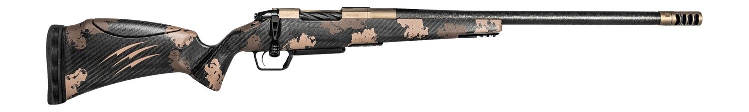 Fierce Firearms ROGSCMX22CM18BRS Carbon Mini Rogue XP 22 Creedmoor 3+1 18" Carbon Fiber Match Grade Barrel, Smoked Bronze Cerakote Steel Drilled & Tapped Receiver, Sonora Ambush Camo Adj Comb & BiPod