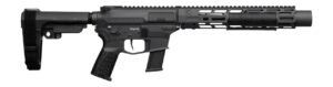 CMMG 45AEA70-AB Zeroed Banshee MkG 45 ACP 13+1 6.50" Black Nitride Threaded Barrel, Black Armor Cerakote Aluminum Receiver w/Picatinny Rail, M-LOK Handguard, Black Polymer CMMG RipBrace, CMMG Zeroed G