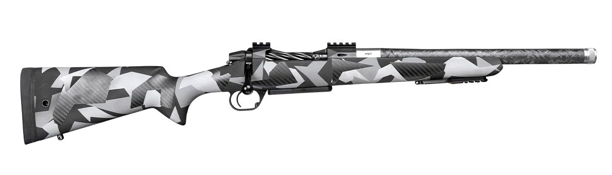 Proof Research 153925 Elevation FDX LWH 22 Creedmoor 18" Carbon Fiber Threaded Barrel, Splinter Camo Carbon Fiber Stock, Right Hand