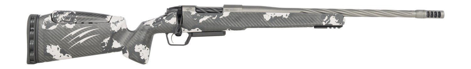 Fierce Firearms RIVSSX25CM22GP Twisted Rival XP 2.0 25 Creedmoor 3+1 22" Glacier Cerakote Spiral Fluted Threaded Barrel, Stainless Steel Drilled & Tapped Receiver, Arca Rail Forend, Phantom Camo Push