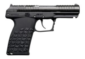 Kel-Tec PR57BLK10 PR-5.7 Compact 5.7x28mm 10+1 4.64" Stainless Rotary Barrel, Black Oxide Steel Optic Ready/Serrated Slide, Black Polymer Frame w/Accessory Rail, Textured Grip