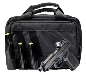 Rost Martin RM1FTBSPL RM1F Tactical Bundle 9mm Luger 24+1 4.50" Black Threaded Barrel, Black Nitron Steel Serrated w/Optic Slide, Black Polymer Frame w/Picatinny Rail, Interchangeable Backstrap Grip,