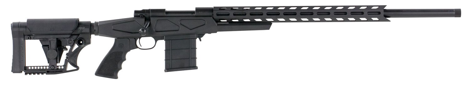 Howa HCRA73102 M1500 APC Chassis 308 Win 10+1 24" Heavy Threaded Barrel, 6 Position Luth-AR MBA-4 w/Aluminum Chassis Stock, Polymer Grip