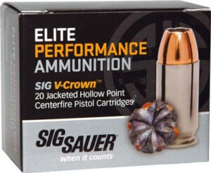 SIG Ammo 45ACP 200GR Elite - V-Crown 20RD 10BX/CS