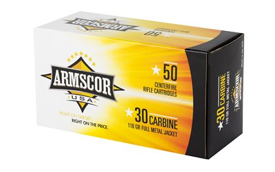Armscor 30CARB 110GR FMJ 50/1000 - Image 3