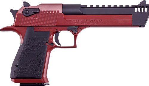 Desert Eagle Mark Xix 50AE 6" - Crimson Red Cerakote Black