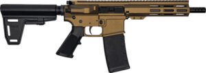 Glfa AR15 Pistol W/Brace 223 - Wylde 7.5" Nitride BBL Bronze