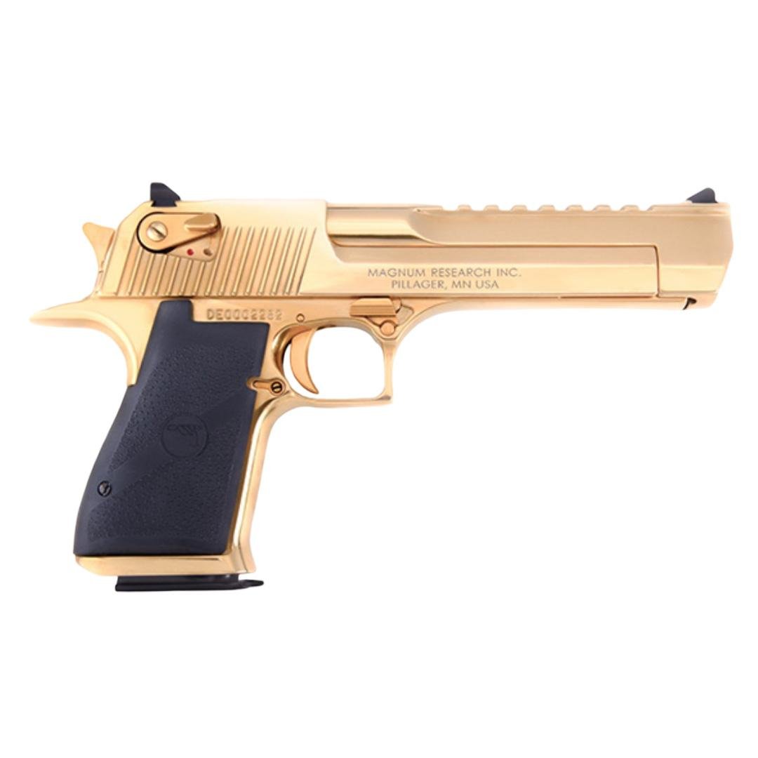 Magnum Research Desert Eagle Mark XIX Zirconium Nitride Gold Handgun .44 Rem mag 7rd Magazines(1) 6" Barrel CA Compliant