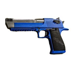 Magnum Research NRA Blue Desert Eagle Mark XIX Handgun .50 AE 7rd 6" Barrel Hogue Grip Black Accents