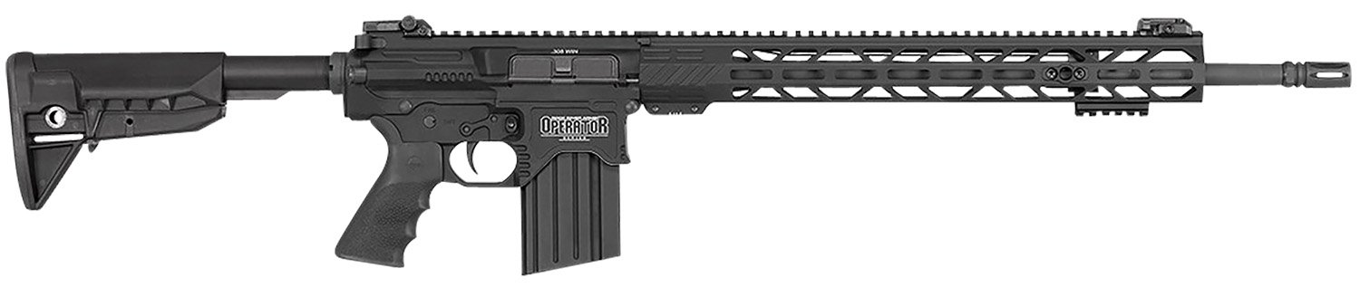 Rock River Arms OP1005BT LAR-BT3 Operator DMR 308 Win 20+1 20", Black, Billet Rec, BCM SOPMOD Stock, 17" M-Lok Handguard, Hogue Beavertail Grip, Magpul MBUS Pro Sights, OEM Match Trigger