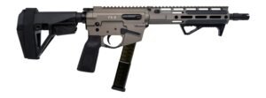 Freedom Ordance FX9P10E-FDE FX9P Elite 9mm Luger 10" Black Nitride Threaded Barrel, Flat Dark Earth Anodized Aluminum Receiver w/Picatinny Rail, M-LOK Handguard, Black Polymer SB Tactical SBA5 Brace,