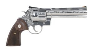 Colt Mfg ANACONDASP6RTSSEG Anaconda Sports South Exclusive 44 Mag 6 Shot 6" Stainless Steel Barrel, Cylinder & Frame, Walnut Grip, Transfer Bar Safety, Exposed Hammer